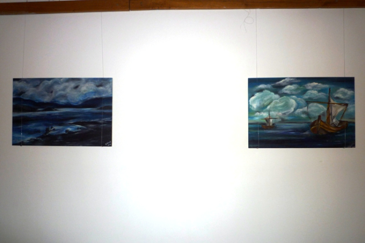 Schön Brigitta kiállítása a Kaposszekcsői Közösségi Házban