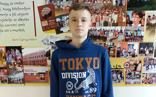 Szabó Zalán Máté Tolna megye legjobbjaként jutott az országos döntőbe