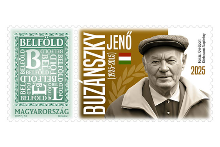 A Magyar Posta tematikus személyes bélyeget bocsátott ki Buzánszky Jenő tiszteletére